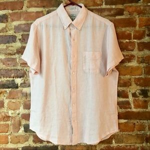Mens J. Crew Brad McMutt Irish Linen shirt M NWT